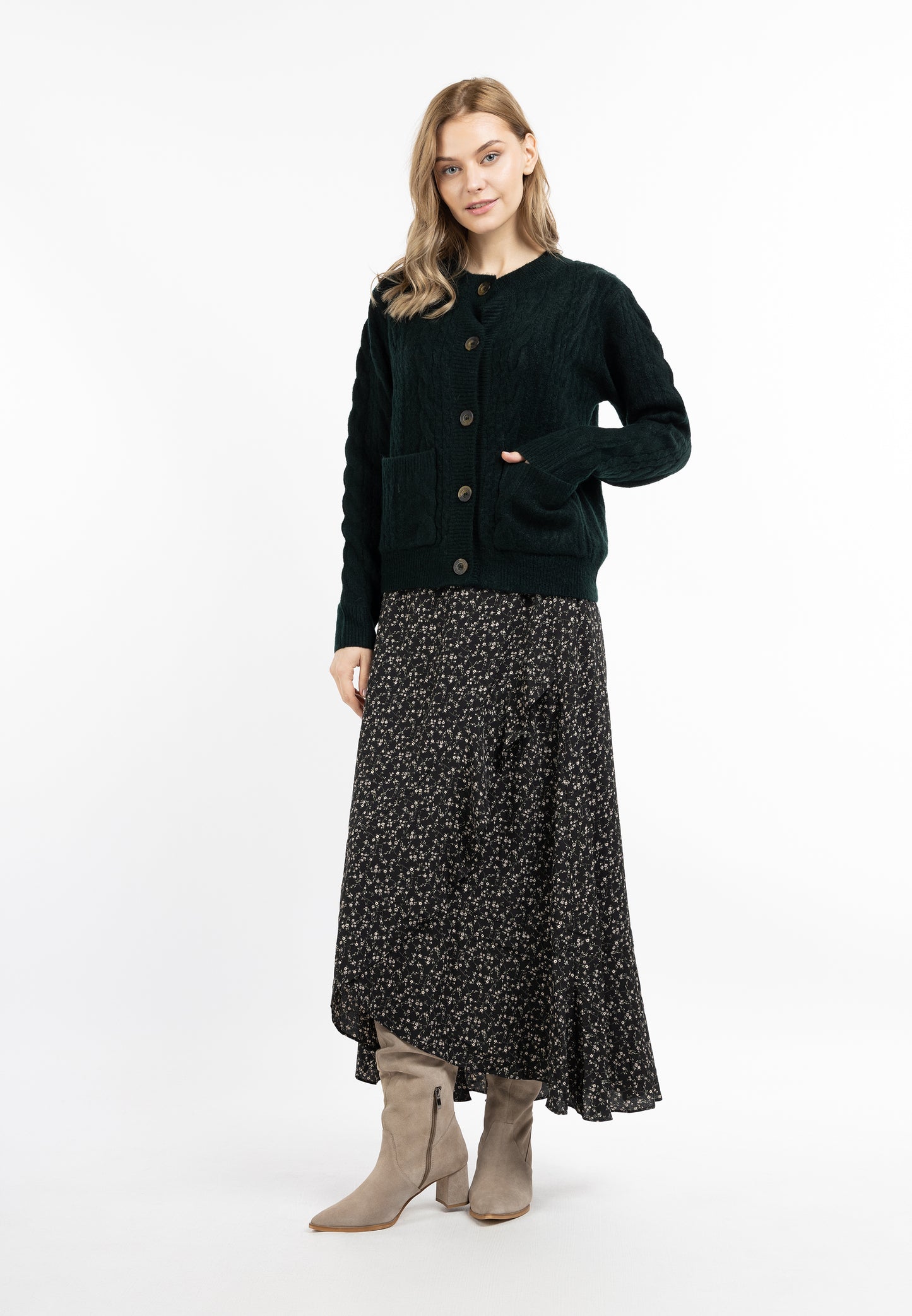 DreiMaster Vintage kardigan z guzikami damski