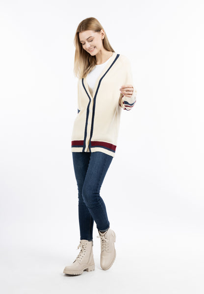 DreiMaster Maritim Damen-Strickjacke mit Knöpfen