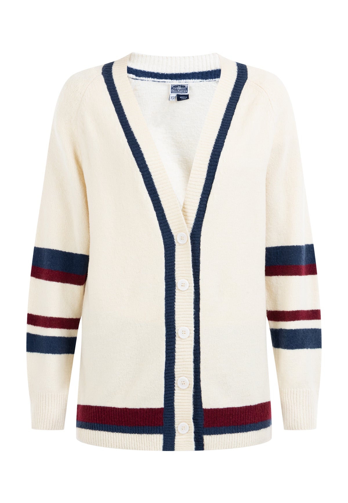 DreiMaster Maritim Damen-Strickjacke mit Knöpfen