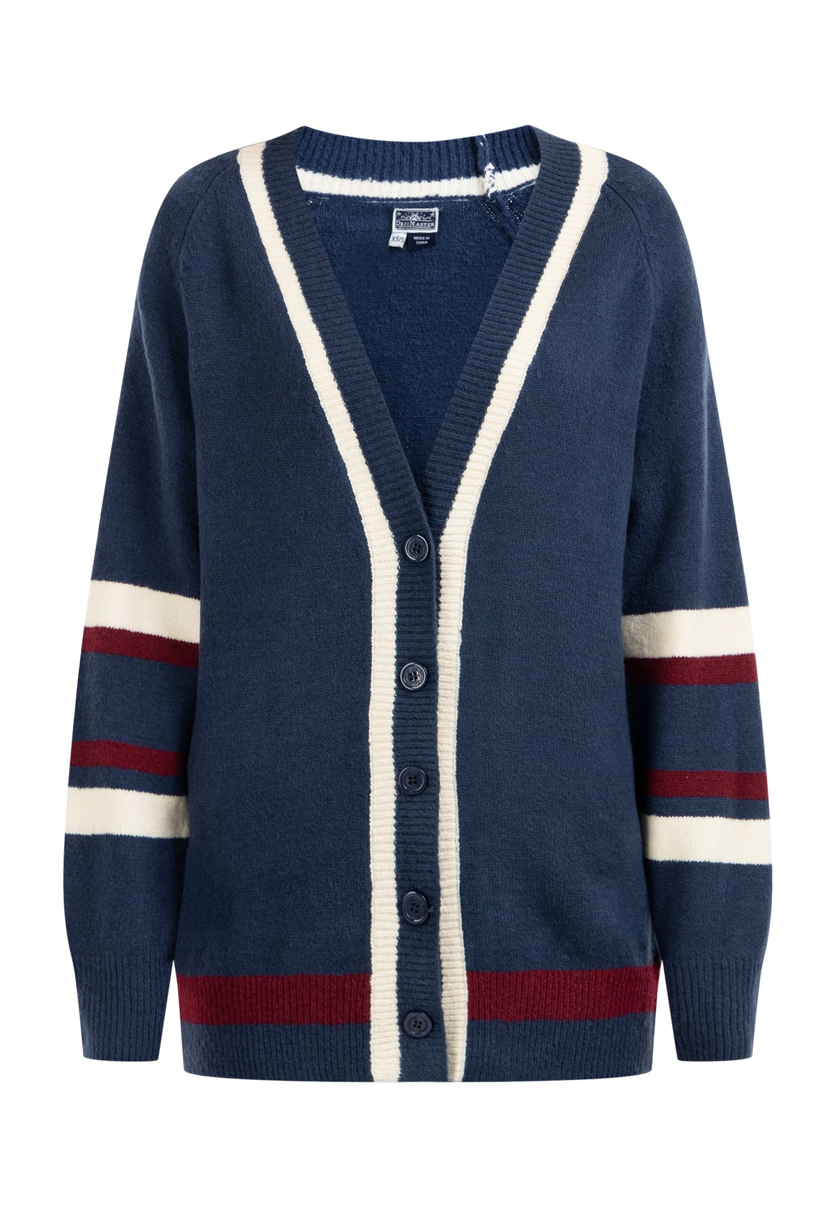 DreiMaster Maritim Damen-Strickjacke mit Knöpfen