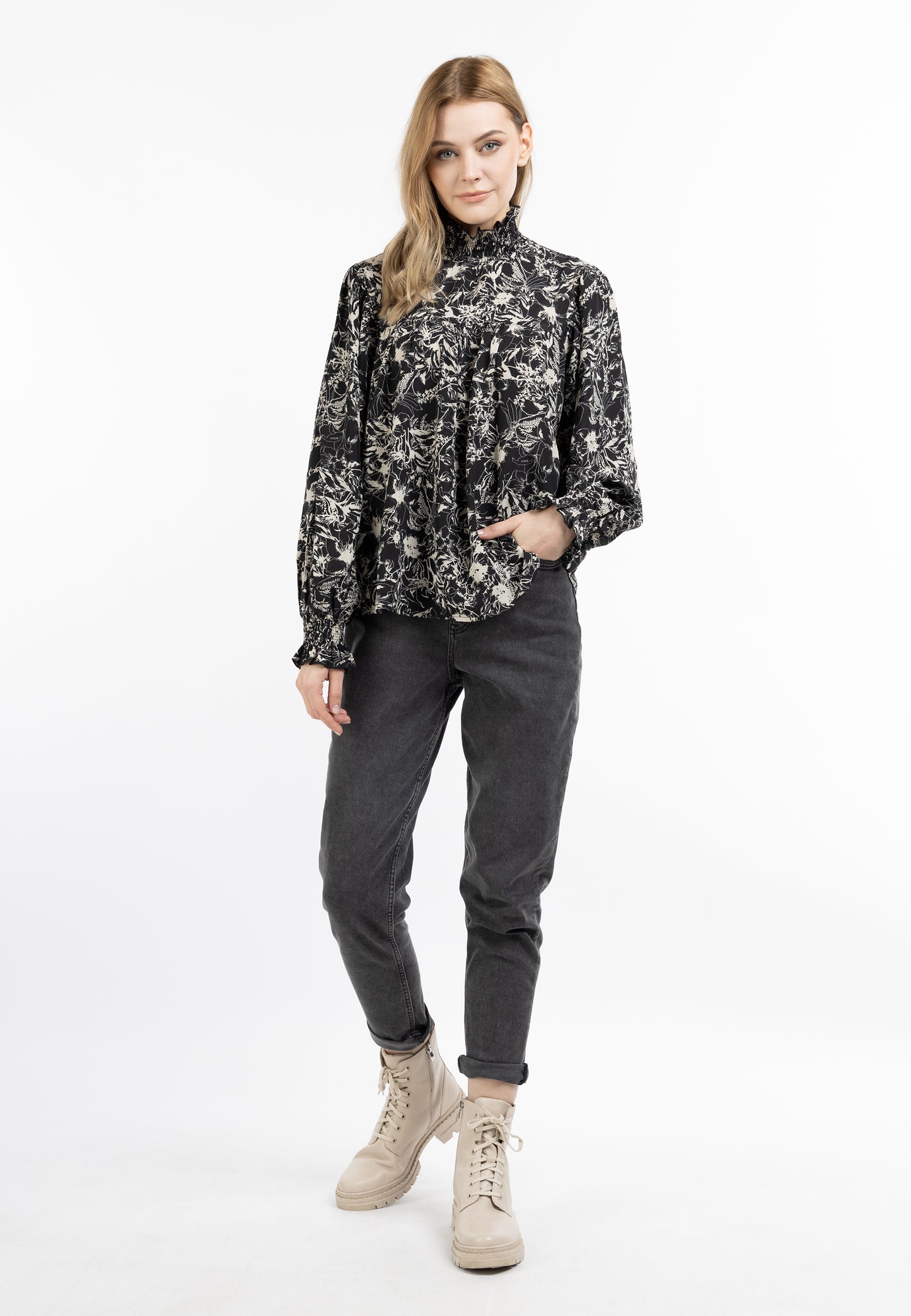 DreiMaster Vintage bluzka koszulowa damska