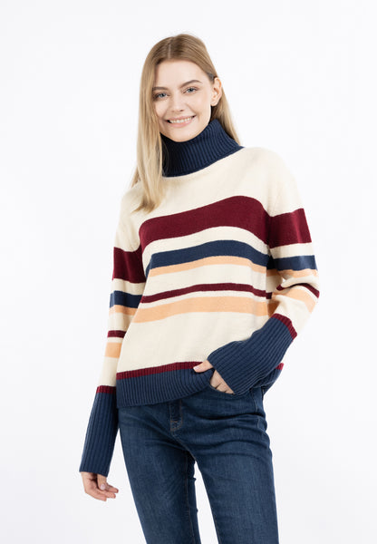 DreiMaster Maritim Damen Strick Rollkragenpullover