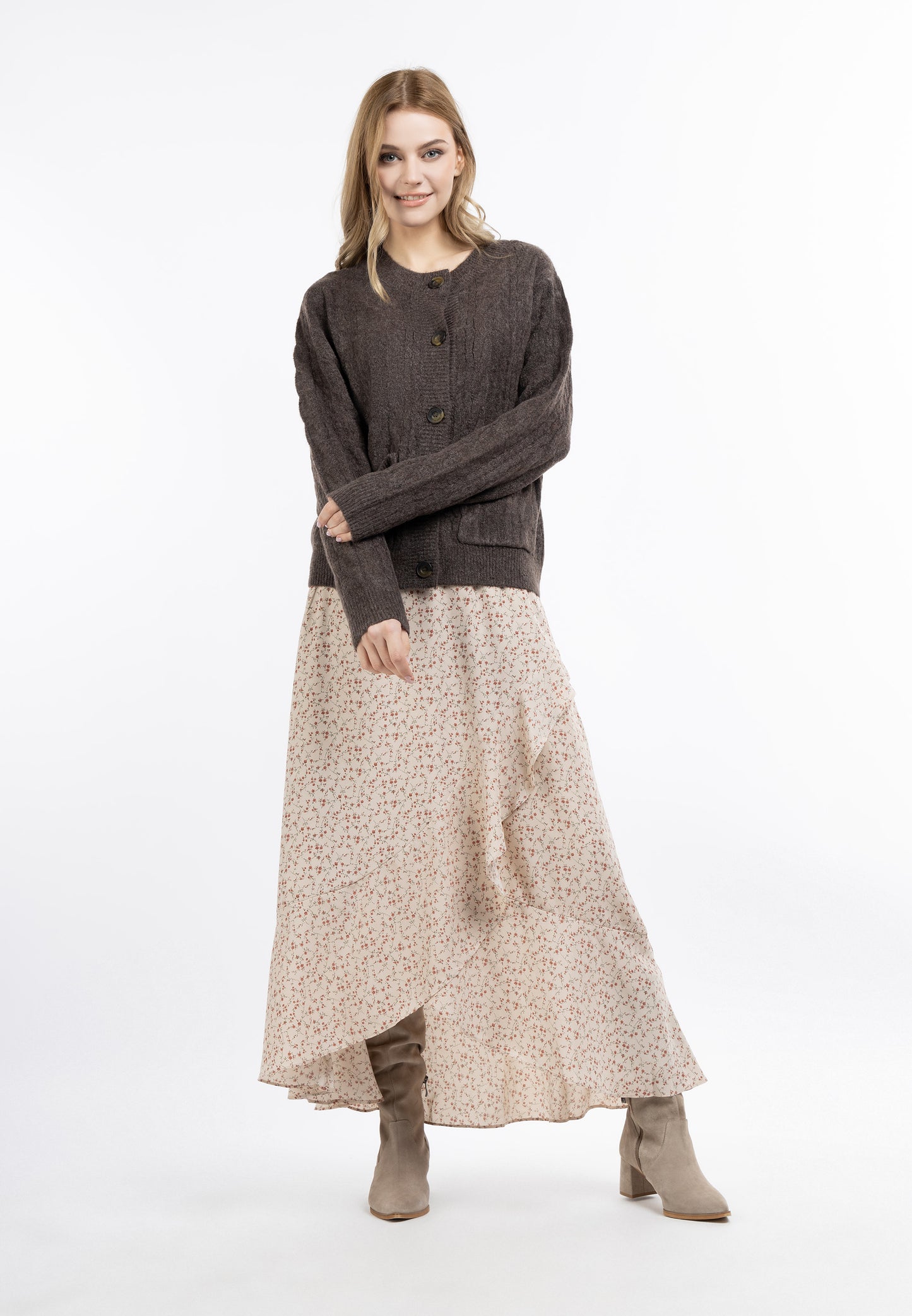 DreiMaster Vintage kardigan z guzikami damski