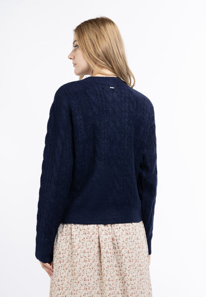 DreiMaster Vintage Women's Strickjacke mit Knöpfen