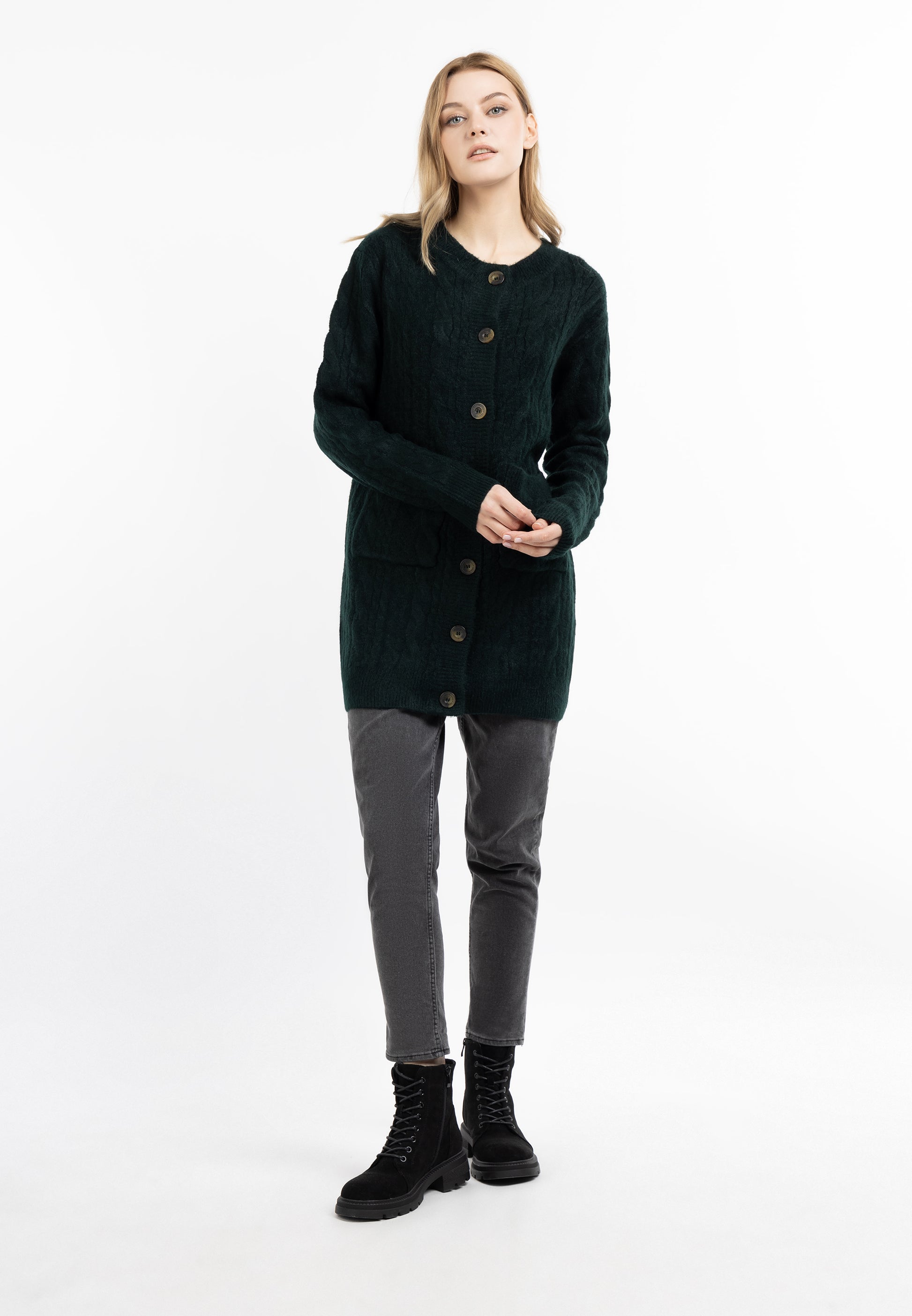 DreiMaster Vintage kardigan z guzikami damski