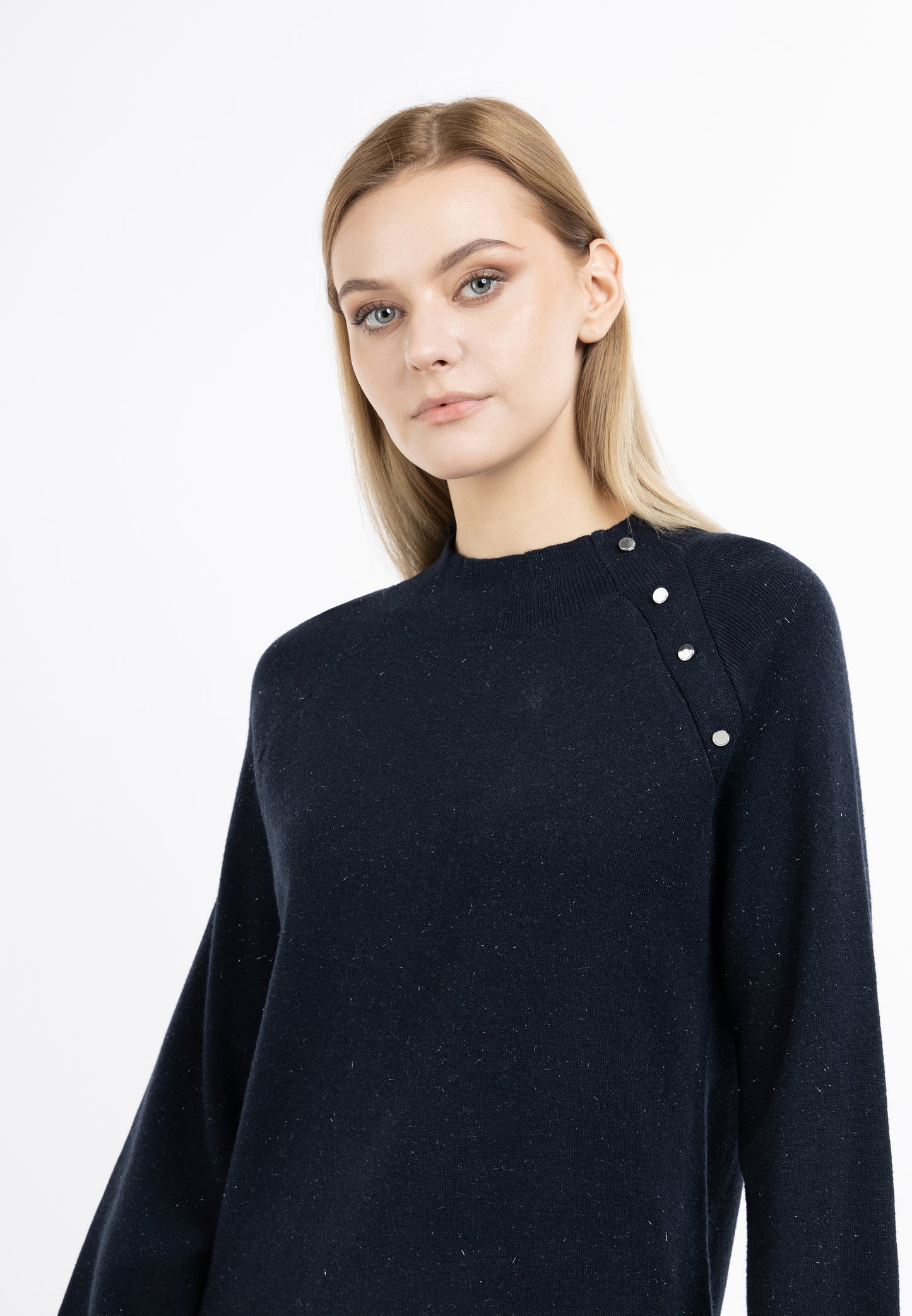 DreiMaster Klassik Damen Strickkleid