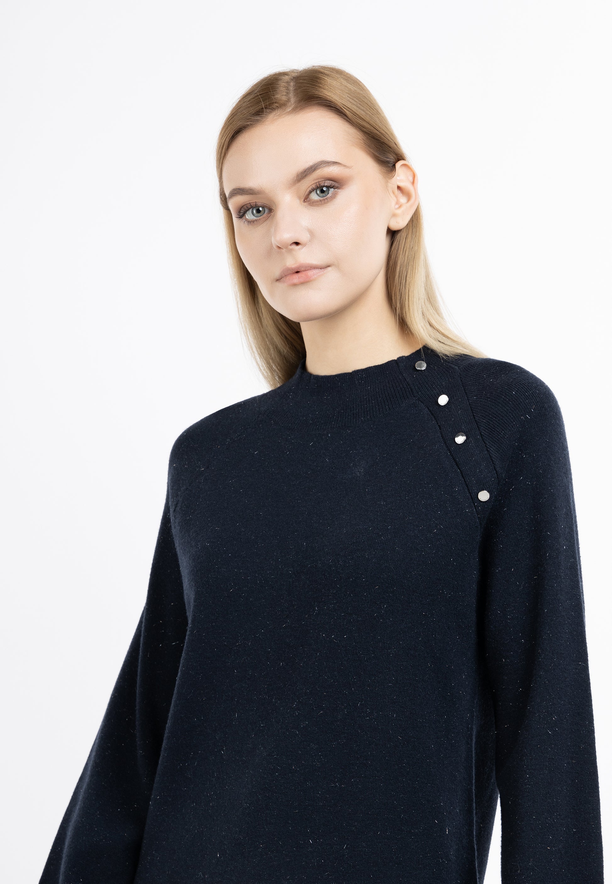 DreiMaster Klassik Damen Strickkleid