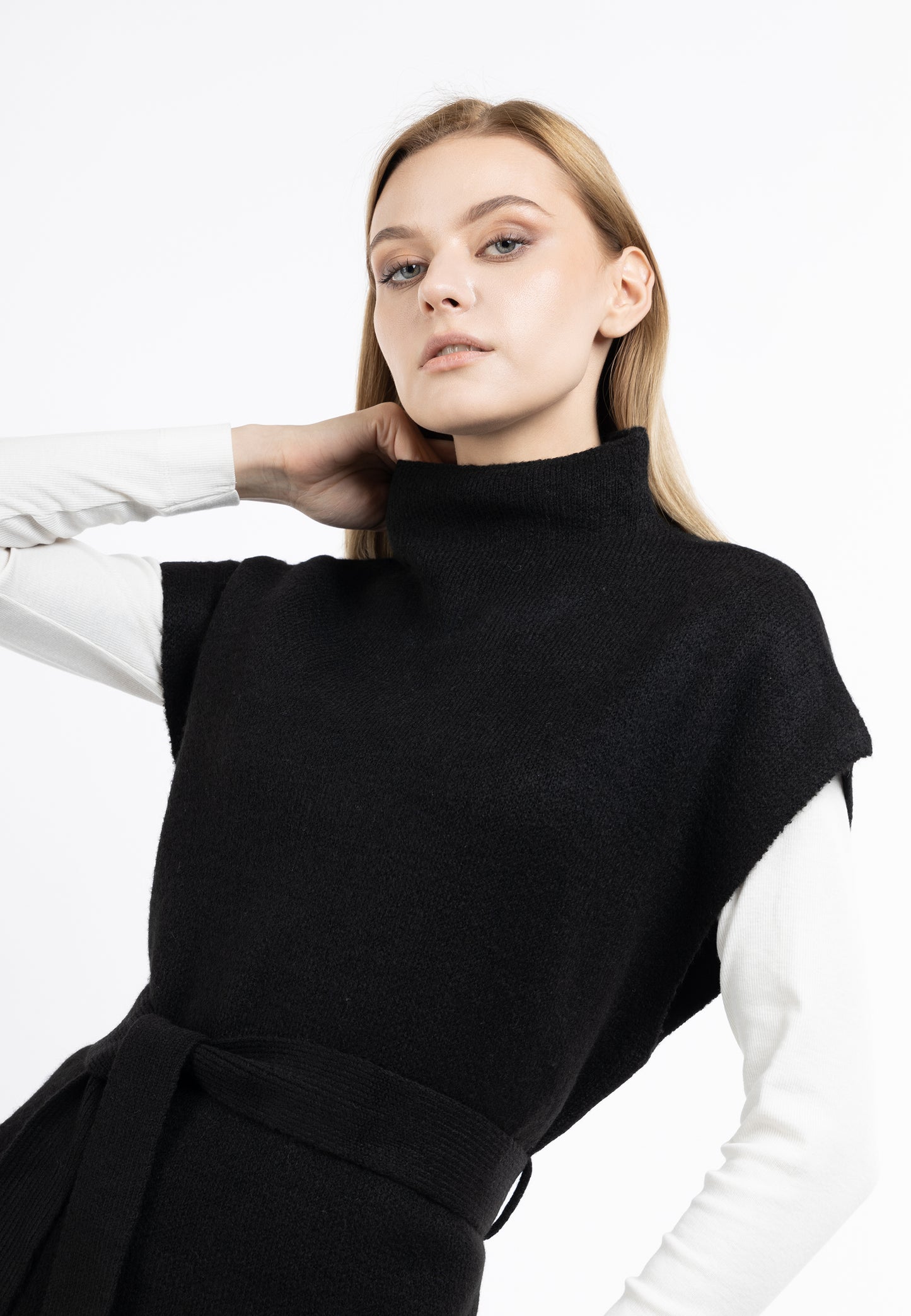 DreiMaster Klassik Damen Strickponcho