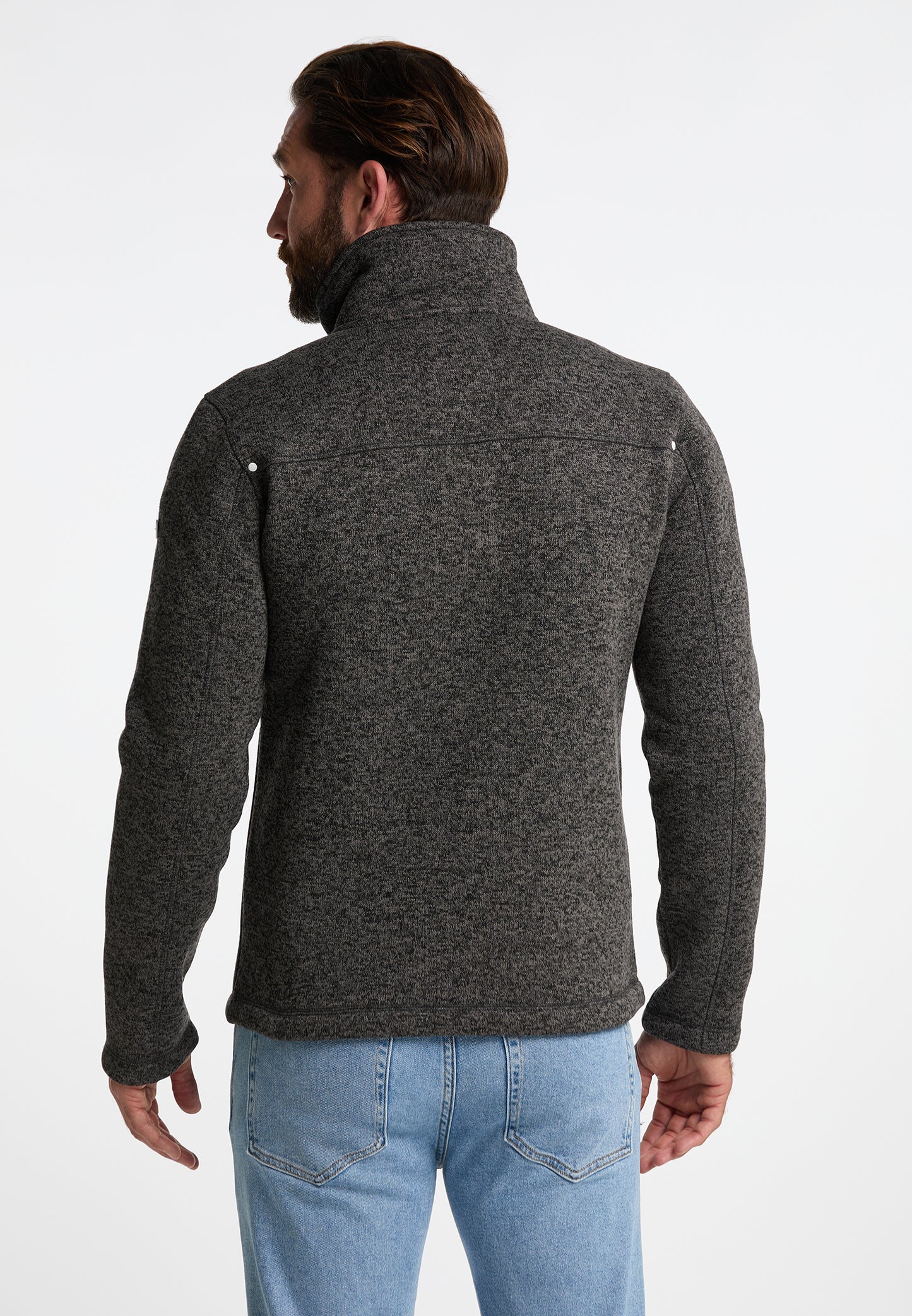 DreiMaster Maritim Herren-Strickfleecejacke