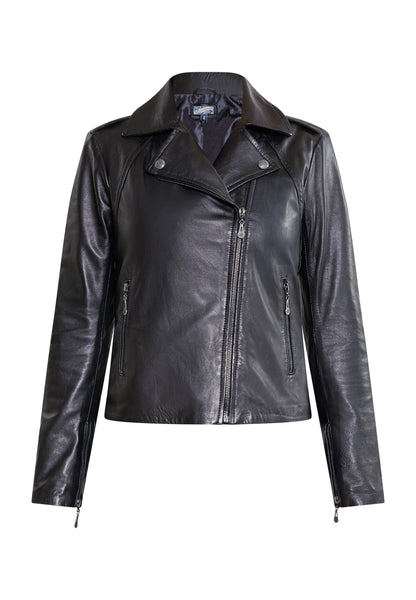 DreiMaster Vintage Women's Lederjacke im Biker Stil