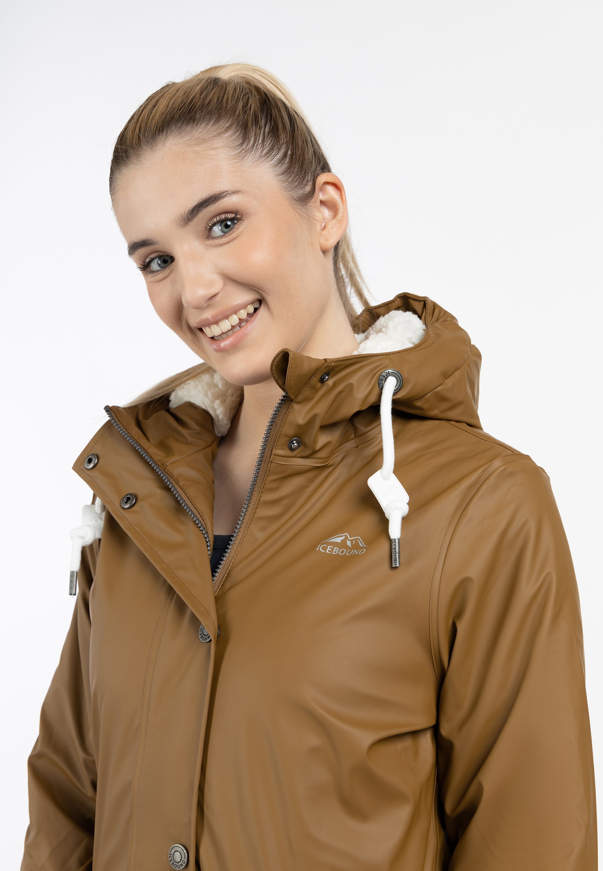 Regenjacke mit Teddyfutter