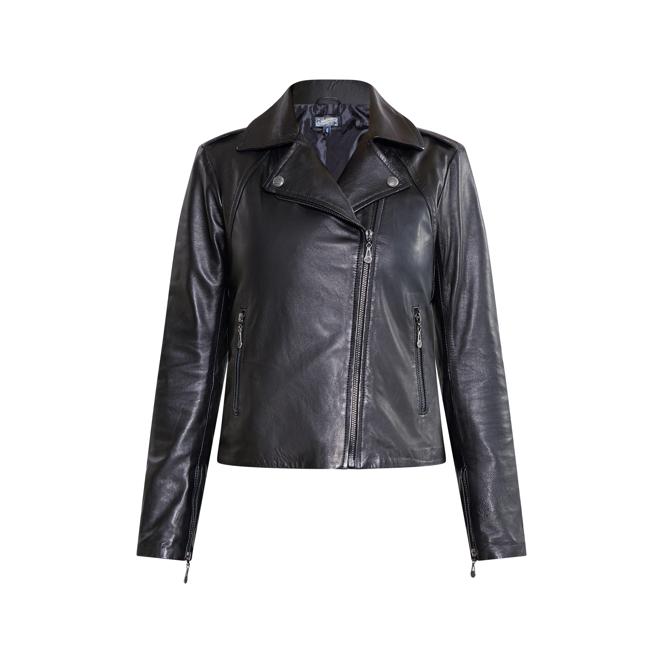 DreiMaster Vintage Women's Lederjacke im Biker Stil