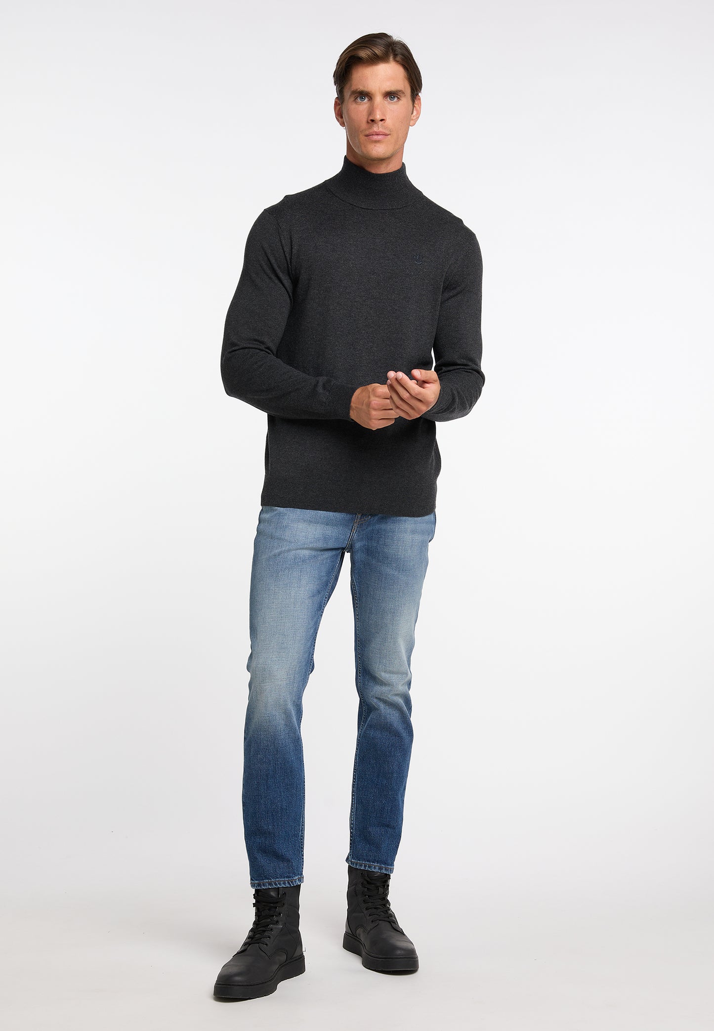 DreiMaster Klassik Men's Basic Fine Knit Sweater - Schmuddelwedda Shop