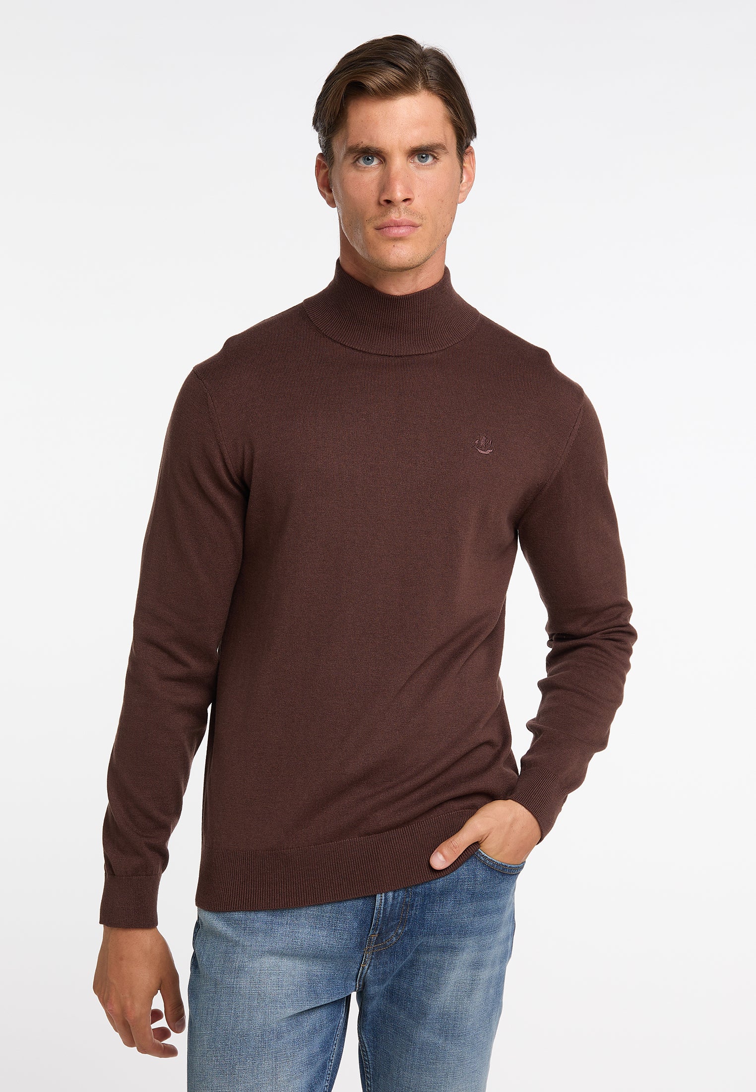 DreiMaster Klassik Men's Basic Fine Knit Sweater - Schmuddelwedda Shop