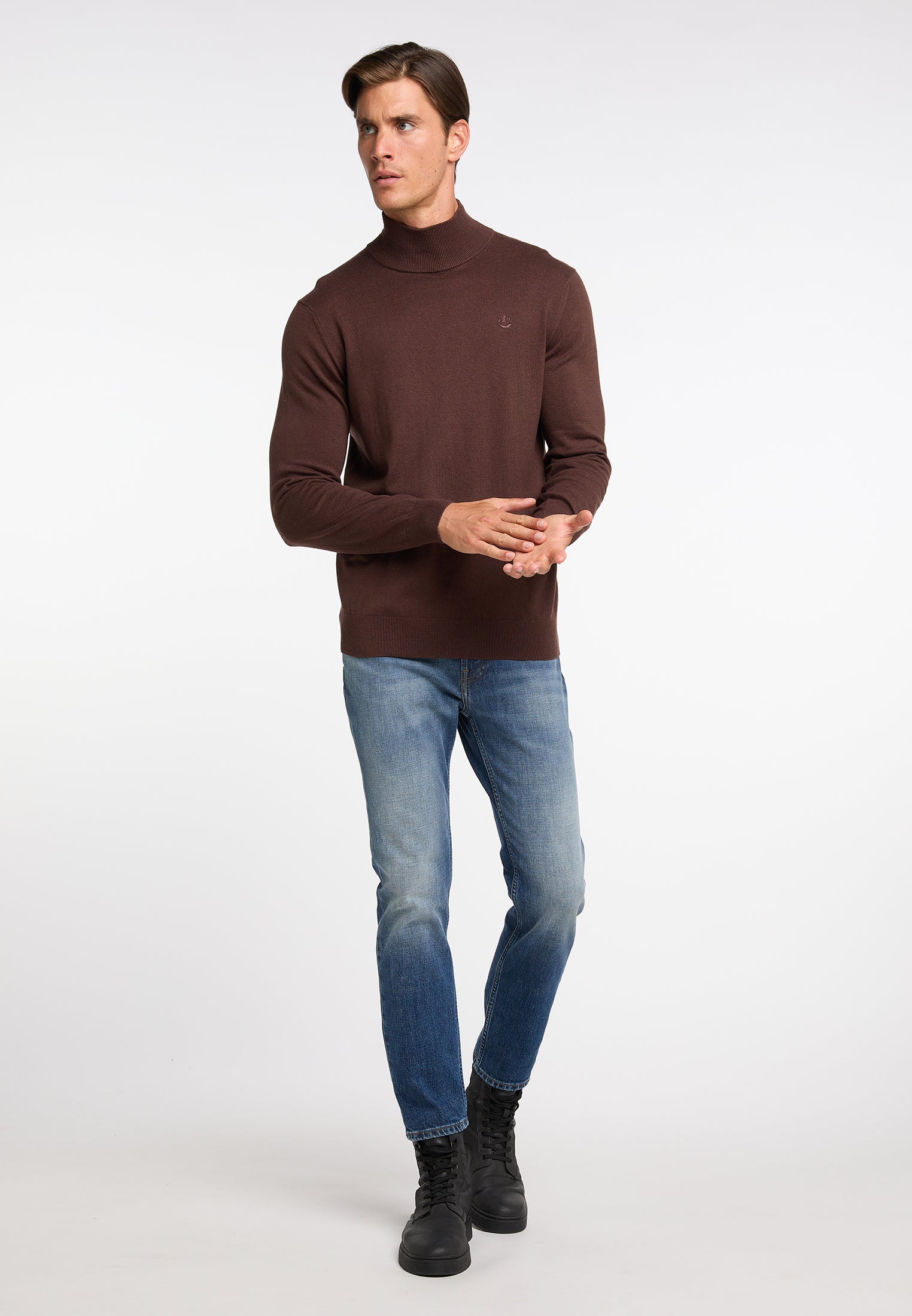 DreiMaster Klassik Men's Basic Fine Knit Sweater - Schmuddelwedda Shop