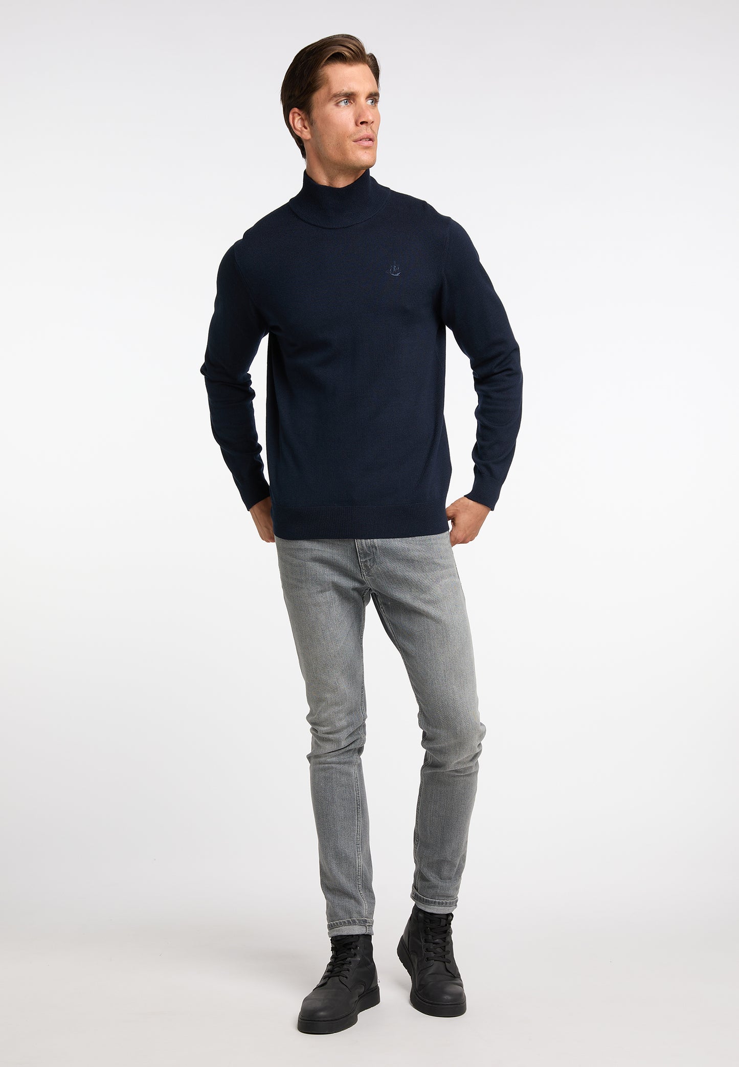 DreiMaster Klassik Men's Basic Fine Knit Sweater - Schmuddelwedda Shop