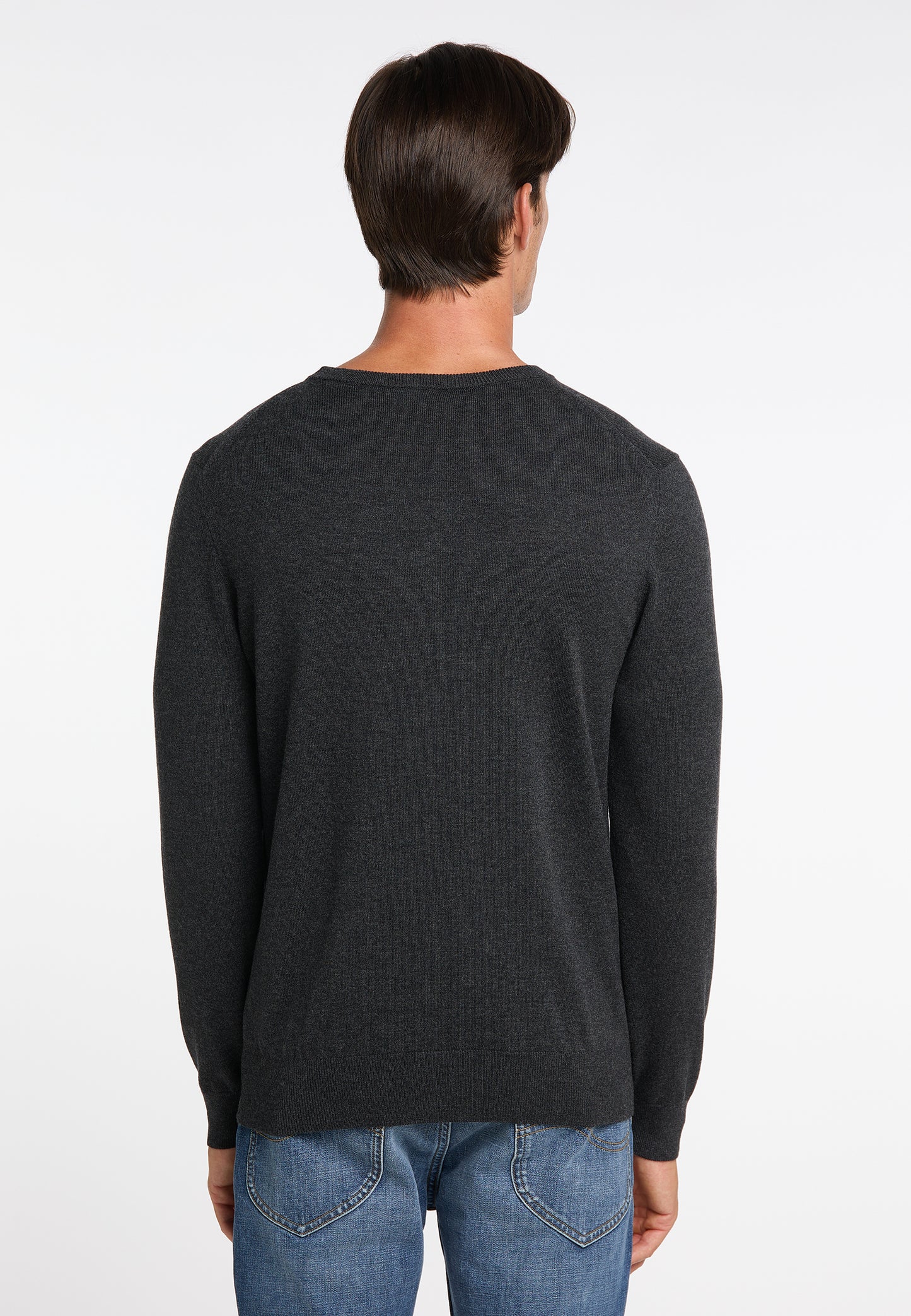 DreiMaster Klassik Herren Basic-Feinstrickpullover