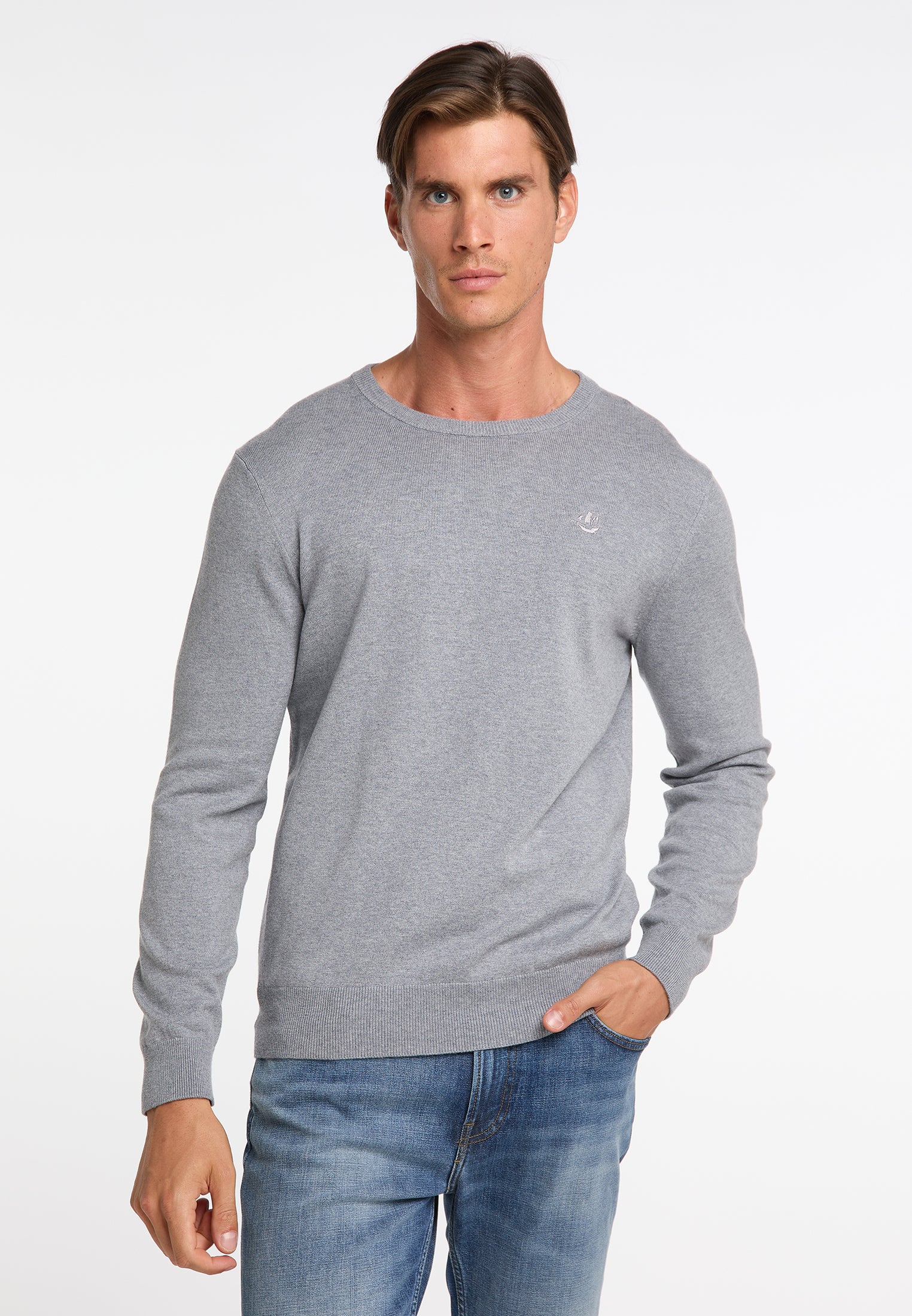Podstawowy cienki sweter dzianinowy