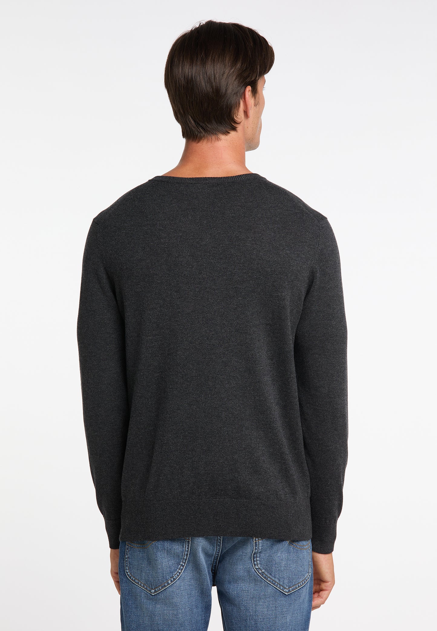 DreiMaster Klassik Herren Basic-Feinstrickpullover