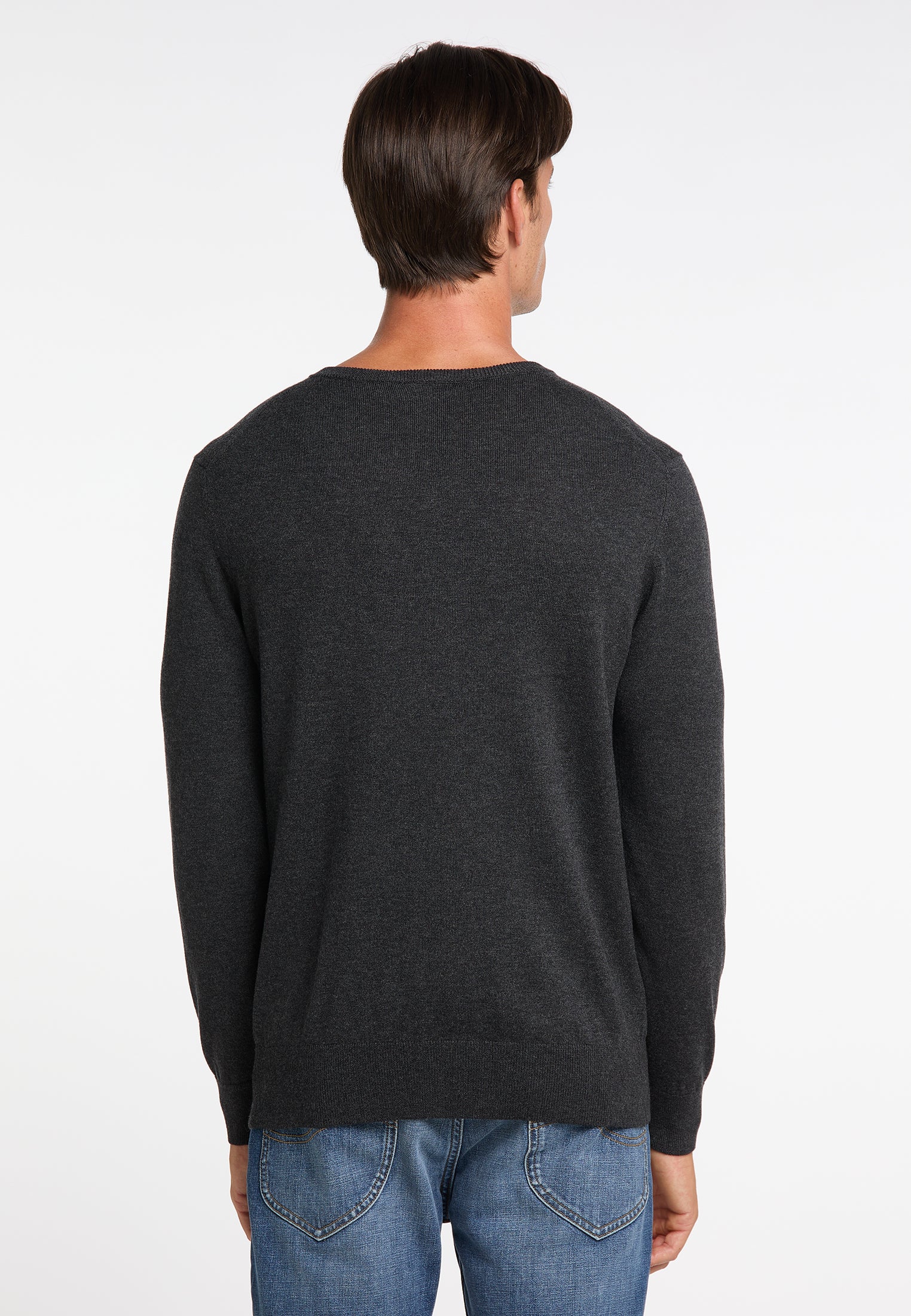 DreiMaster Klassik Herren Basic-Feinstrickpullover