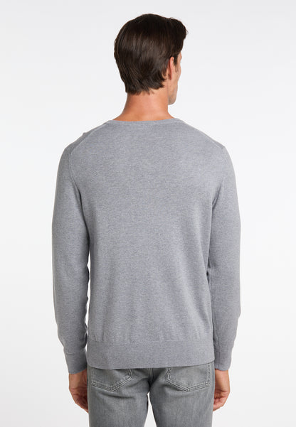 DreiMaster Klassik Herren Basic-Feinstrickpullover