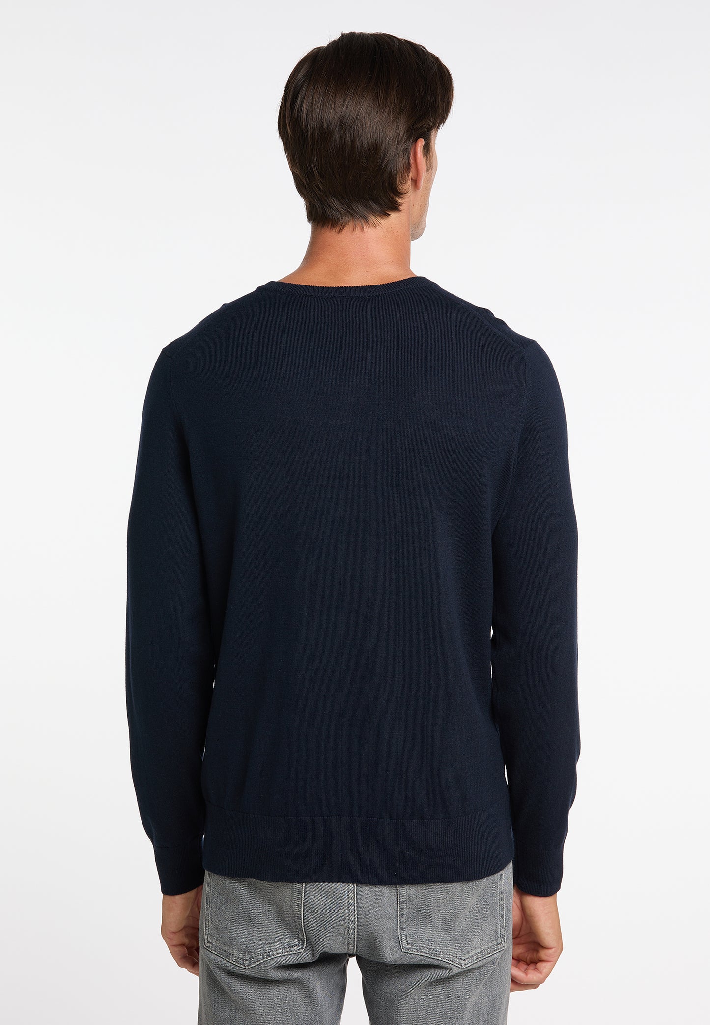 DreiMaster Klassik Herren Basic-Feinstrickpullover