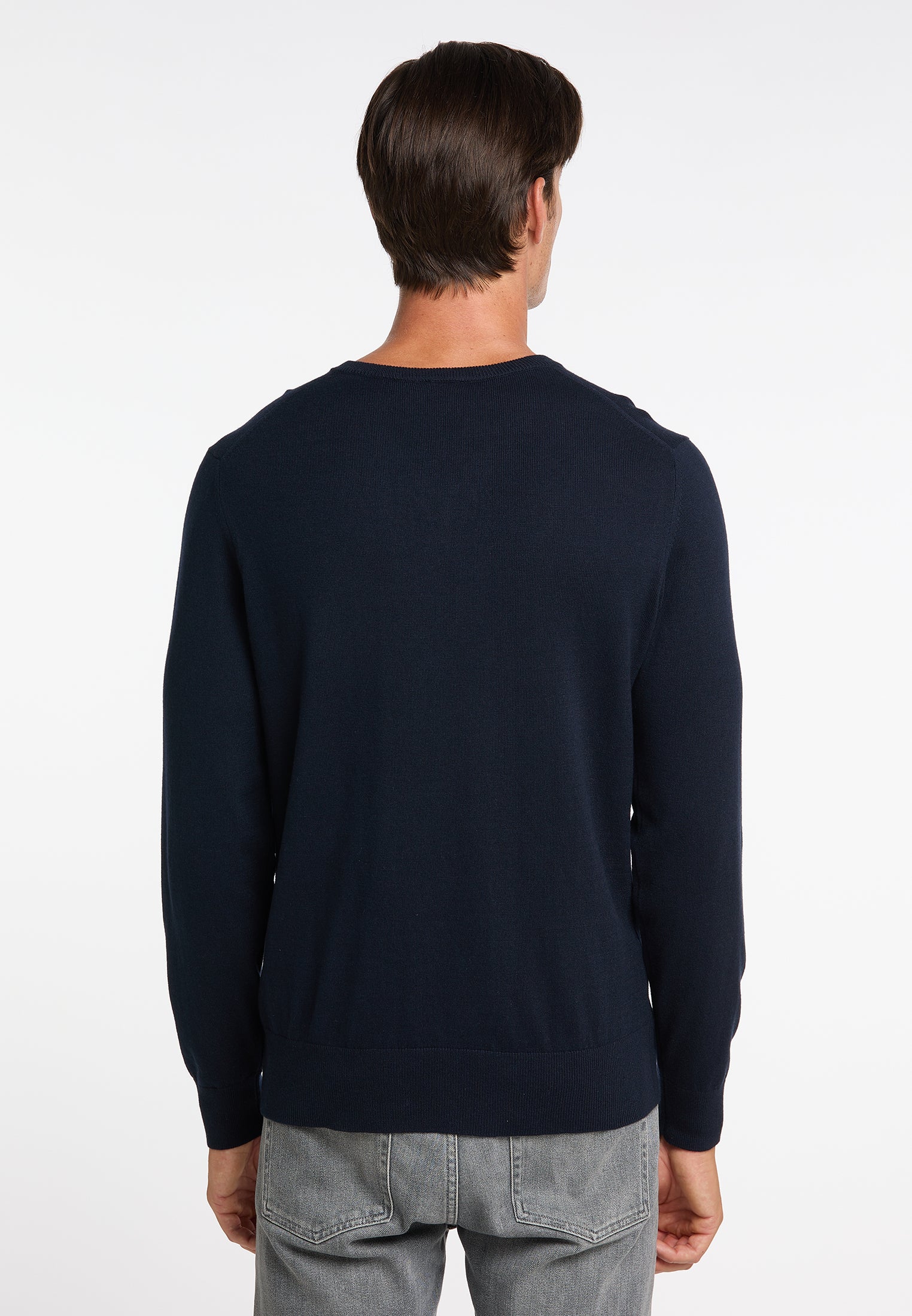 DreiMaster Klassik Herren Basic-Feinstrickpullover