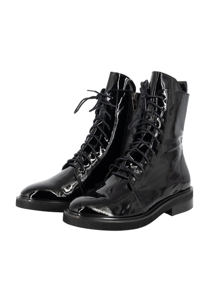DreiMaster Vintage Damenstiefel aus Lackleder