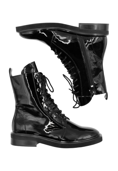 DreiMaster Vintage Damenstiefel aus Lackleder