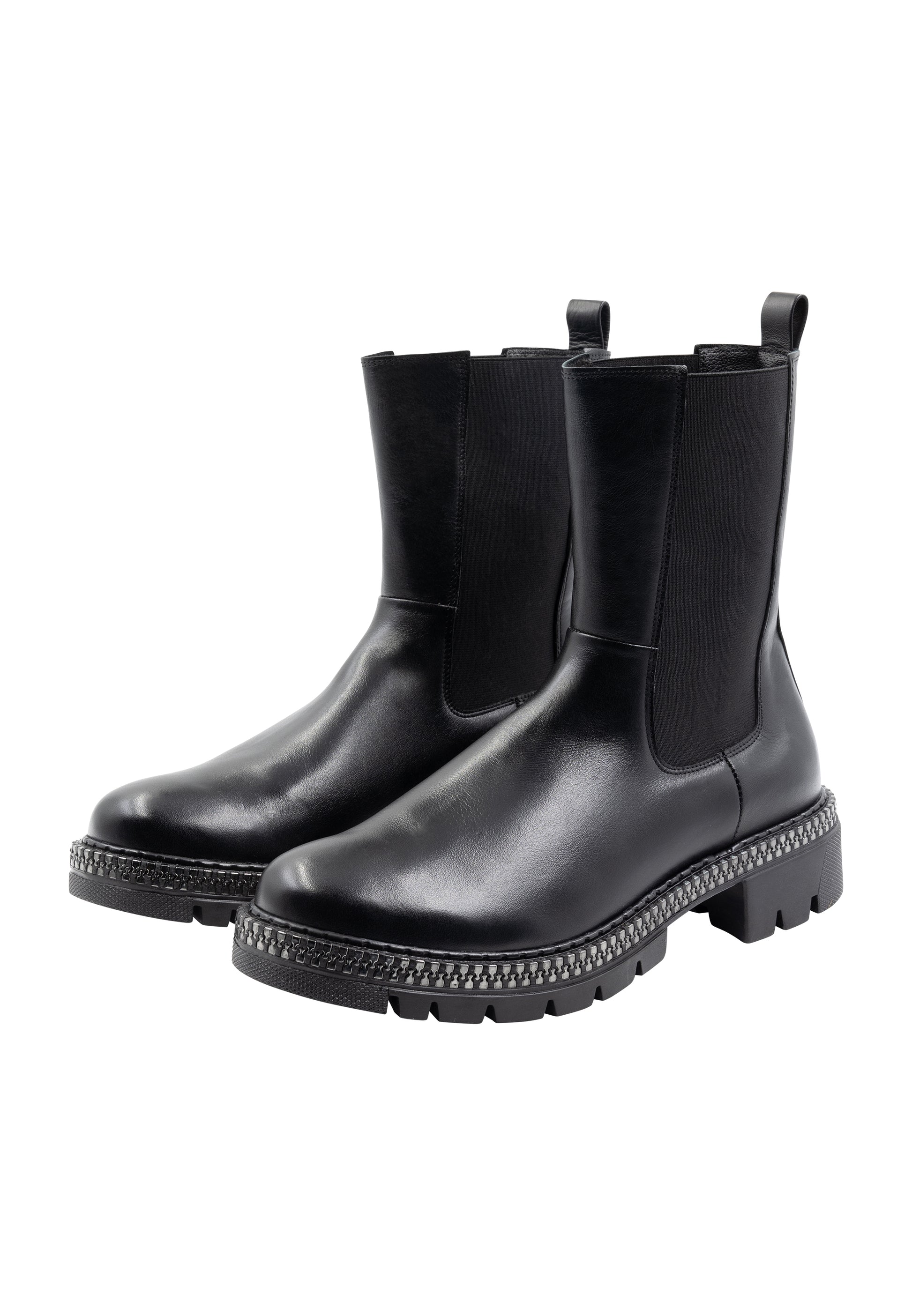 DreiMaster Vintage damskie skórzane kozaki