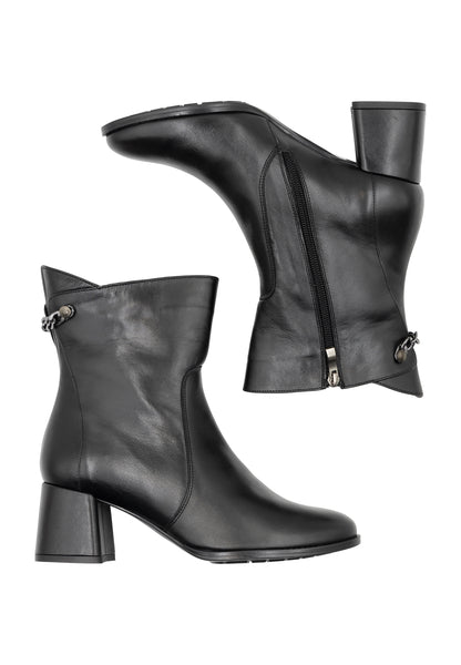 DreiMaster Klassik Damen Leder Stiefeletten