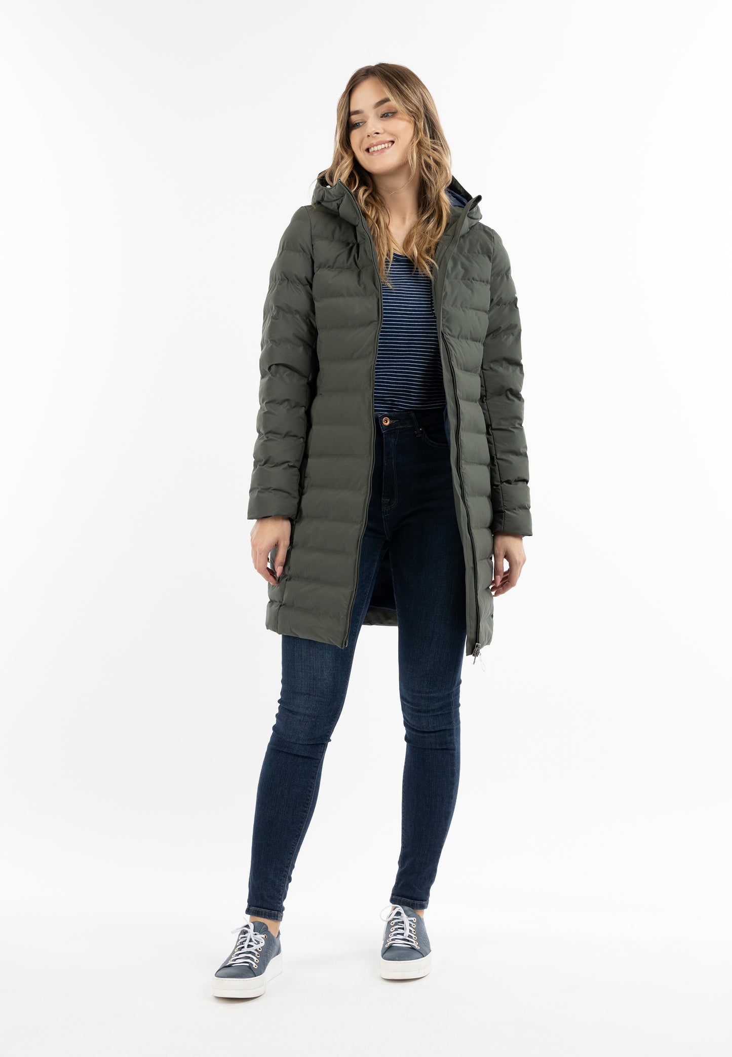 DreiMaster Maritim Damen gesteppter Steppmantel mit Polsterung