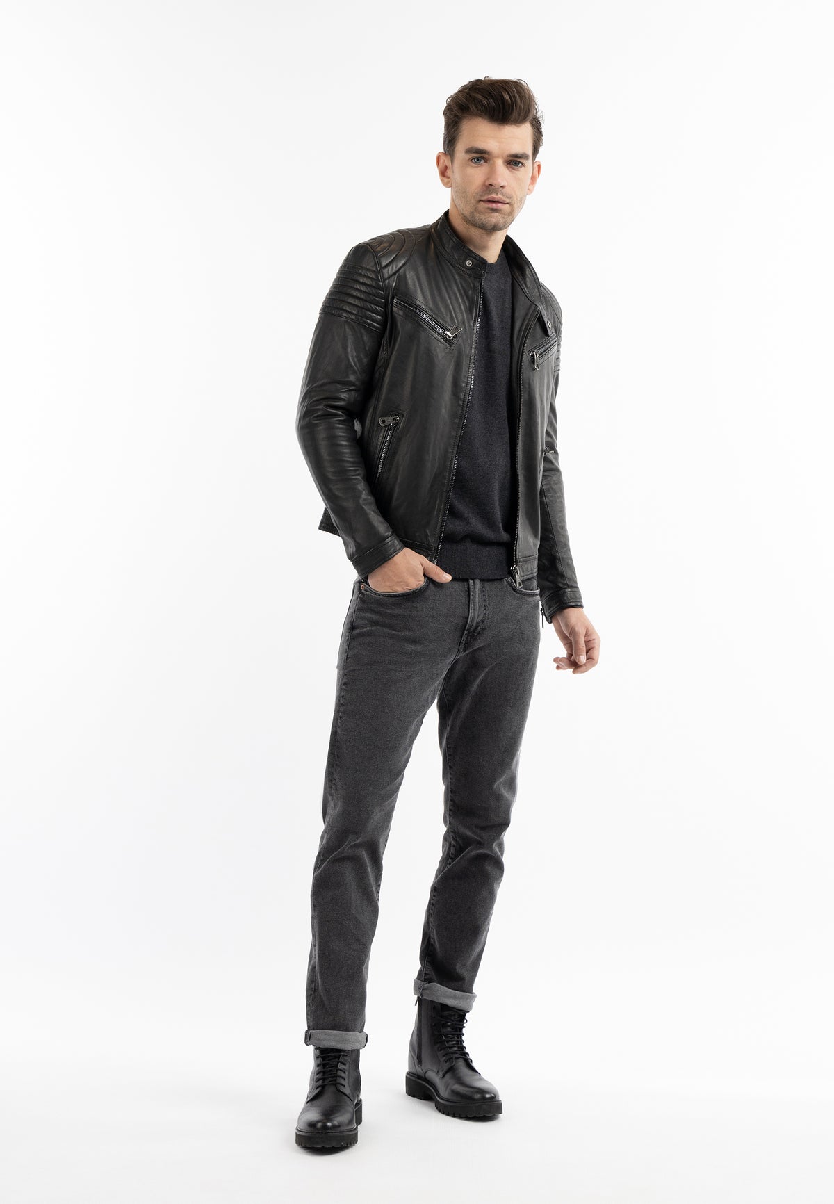 DreiMaster Vintage Men's Lederjacke