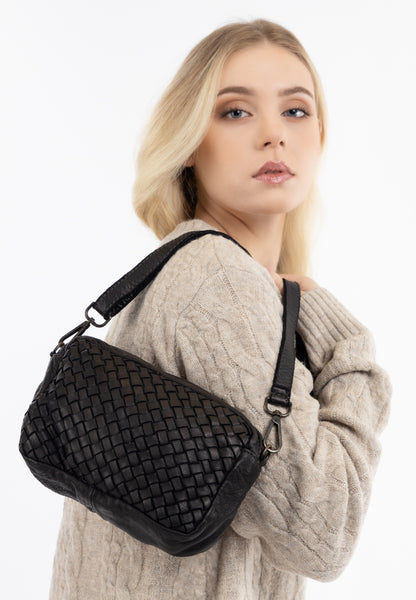 DreiMaster Vintage Damen-Umhängetasche aus Leder