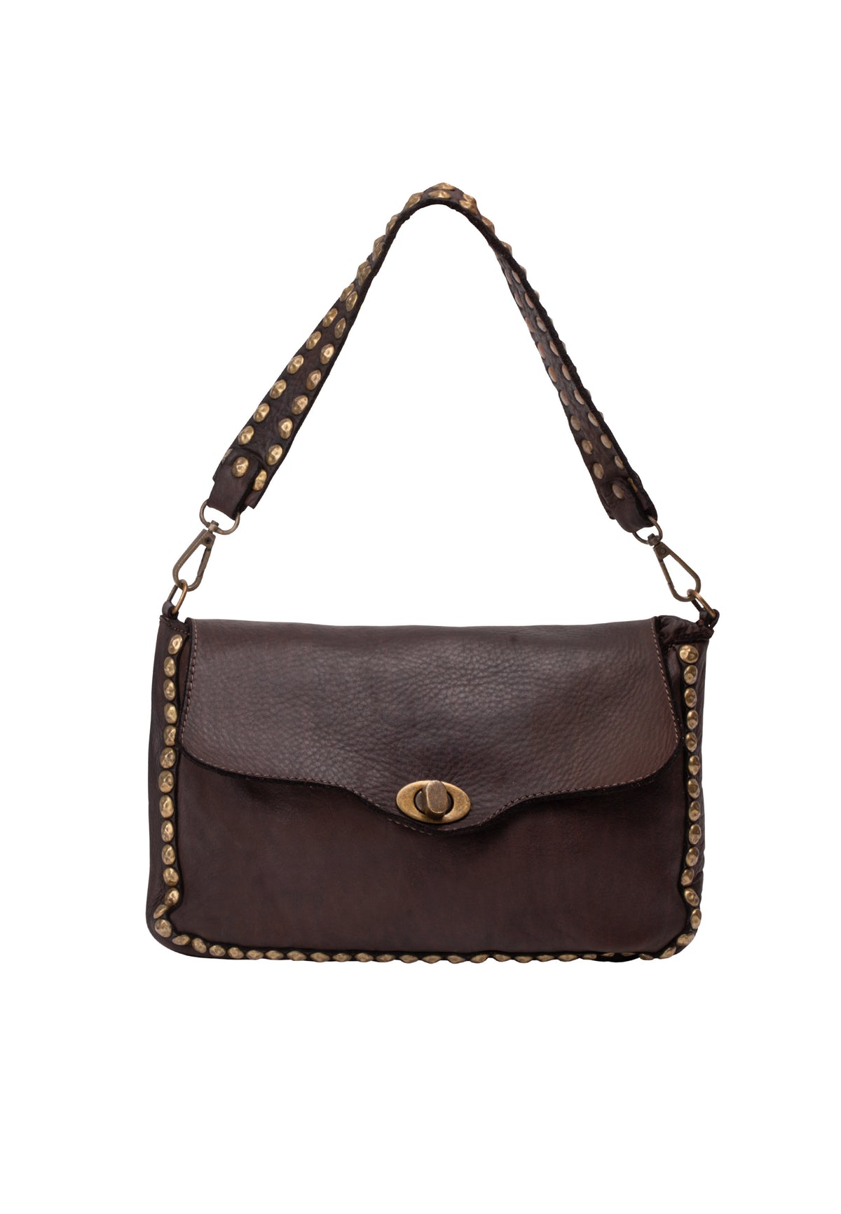DreiMaster Vintage Damen-Schultertasche aus Leder
