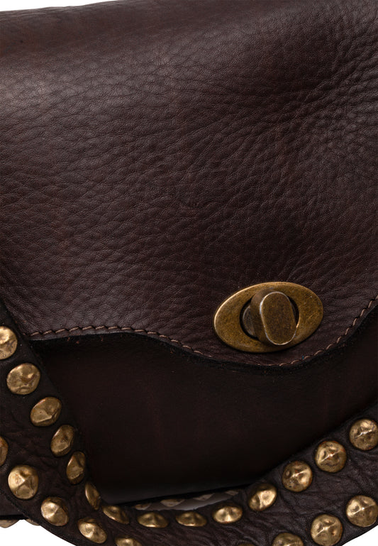 DreiMaster Vintage Damen-Schultertasche aus Leder