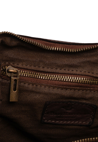 DreiMaster Vintage Damen-Schultertasche aus Leder