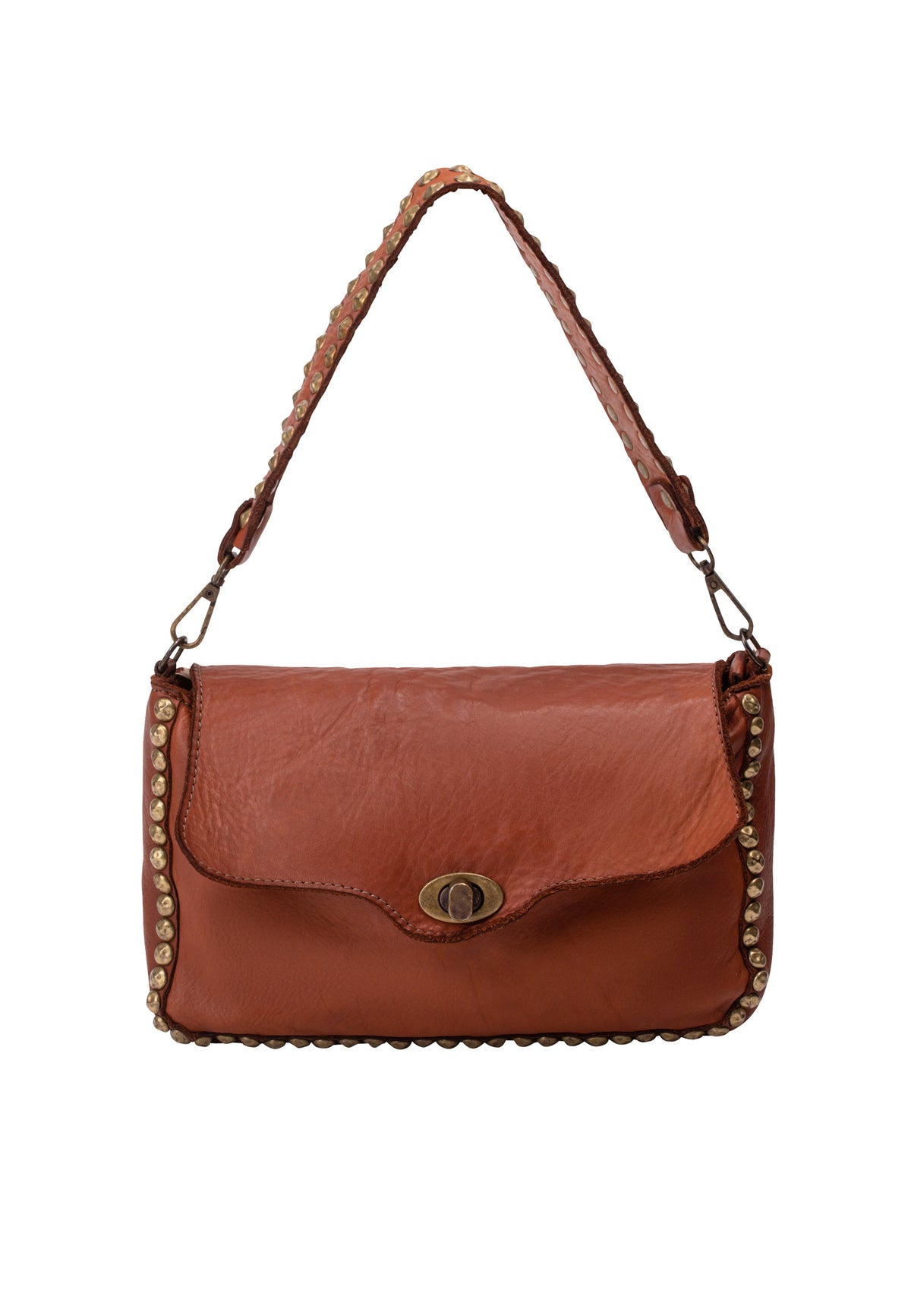 DreiMaster Vintage Damen-Schultertasche aus Leder