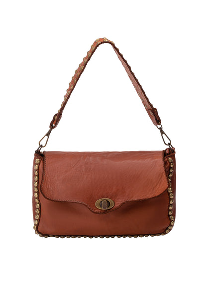 DreiMaster Vintage Damen-Schultertasche aus Leder