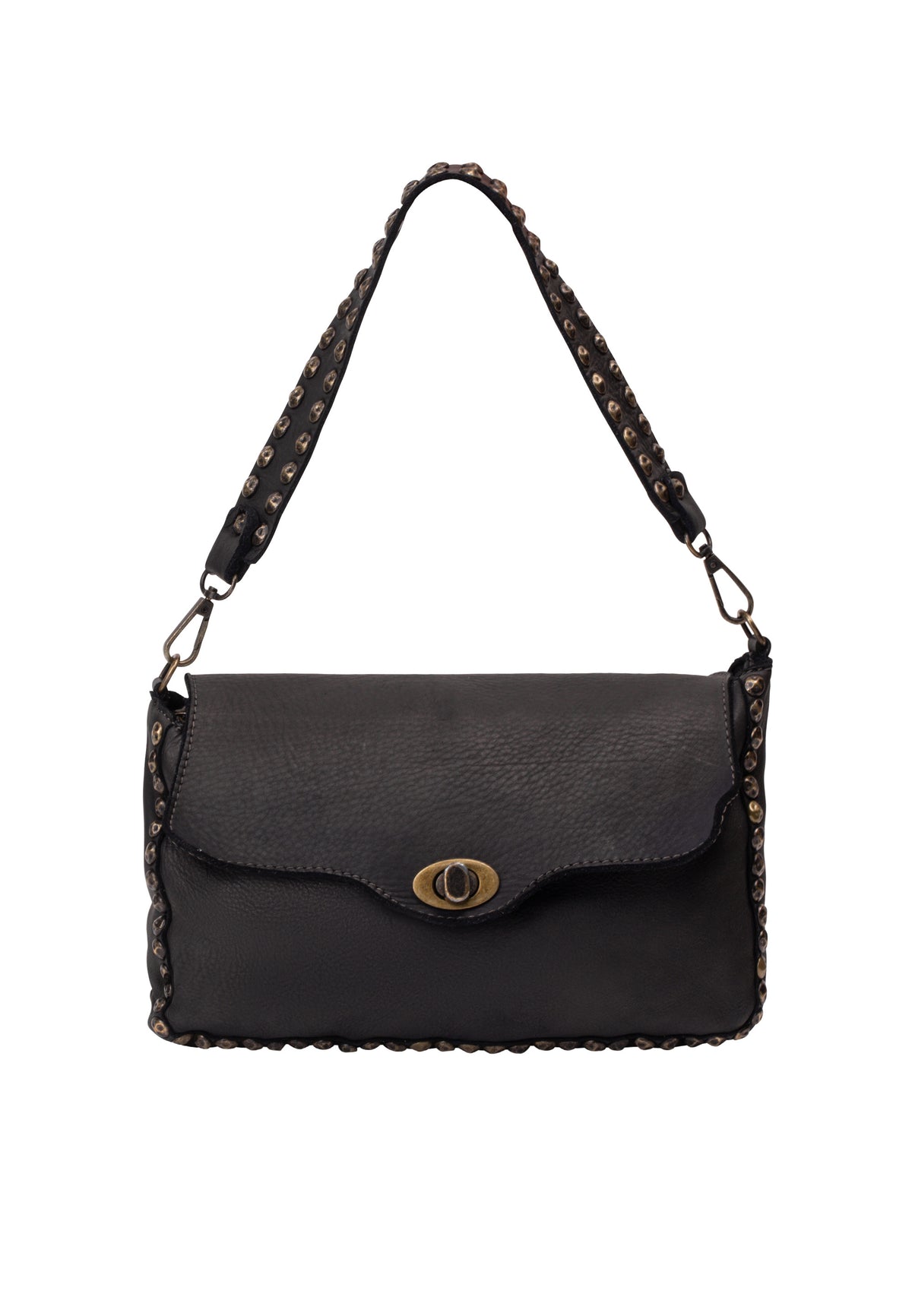 DreiMaster Vintage Damen-Schultertasche aus Leder