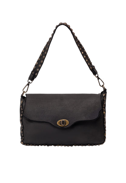 DreiMaster Vintage Damen-Schultertasche aus Leder