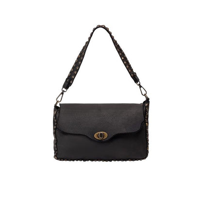 DreiMaster Vintage Damen-Schultertasche aus Leder