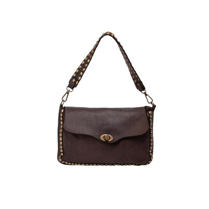 DreiMaster Vintage Damen-Schultertasche aus Leder