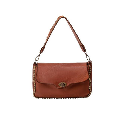 DreiMaster Vintage Damen-Schultertasche aus Leder