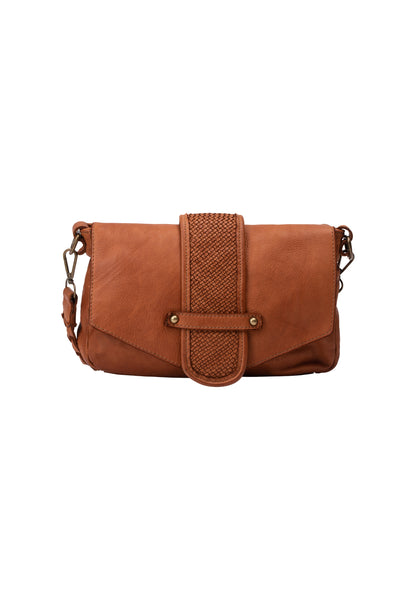 DreiMaster Vintage Damen-Schultertasche aus Leder