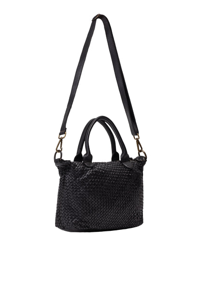 DreiMaster Vintage Women's Shopper aus geflochtenem Leder