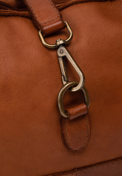 DreiMaster Vintage Damen-Schultertasche aus Leder