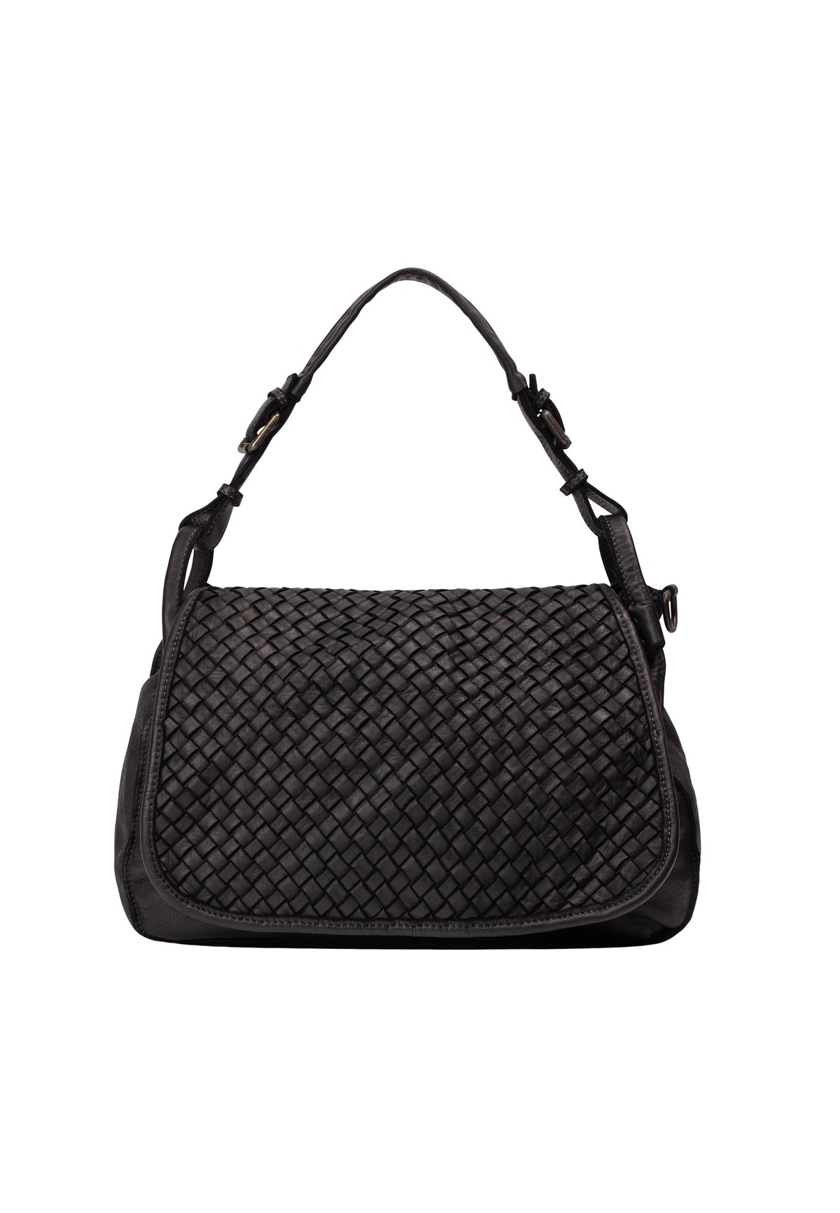 DreiMaster Vintage Damen-Schultertasche aus Leder