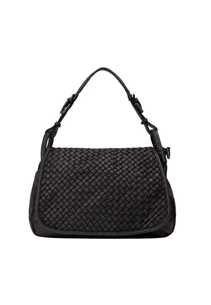 DreiMaster Vintage Damen-Schultertasche aus Leder