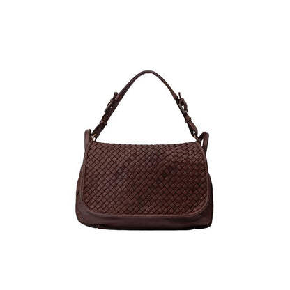 DreiMaster Vintage Damen-Schultertasche aus Leder